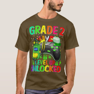 Camiseta 2nd Grade Level Up Unlocked Video Game Back To Sch