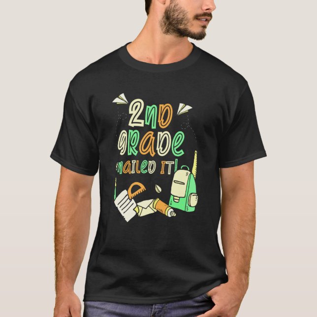 Camiseta 2Nd Grade Nailed It Second Grader School Teacher (Anverso)