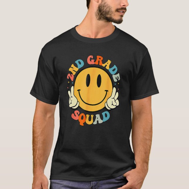 Camiseta 2nd Grade Squad Second Grade Student Teacher Back  (Anverso)