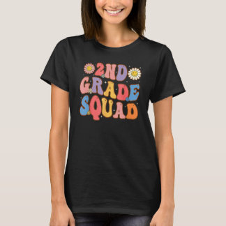 Camiseta 2nd Grade Squad Second Teacher Student Team Back T