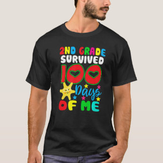 Camiseta 2nd Grade Survived 100 Days Of Me for Teacher Chil