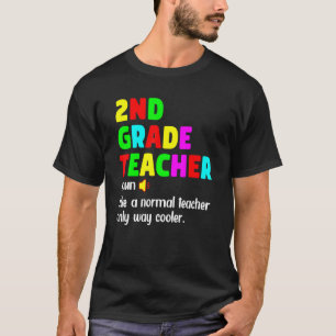 Camiseta 2nd Grade Teacher Definition Happy First Day Of Sc