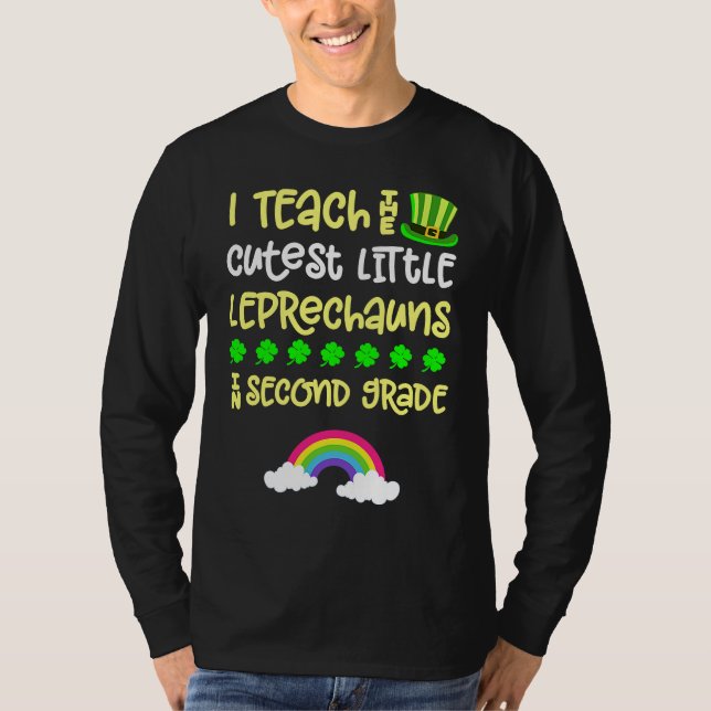 Camiseta 2nd Grade Teacher St Patrick Day Second Rainbow Le (Anverso)