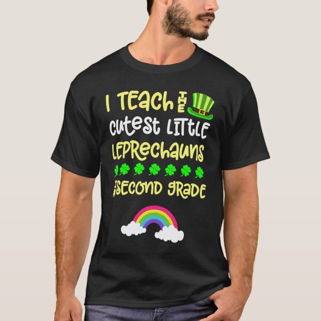 Camiseta 2nd Grade Teacher St Patrick Day Second Rainbow Le (Anverso)