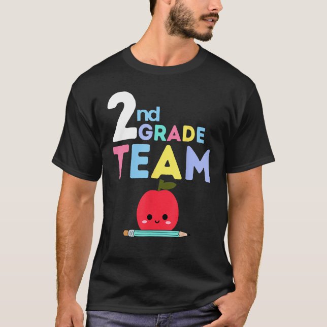 Camiseta 2nd Grade Team  Back To School Teacher Student Kid (Anverso)