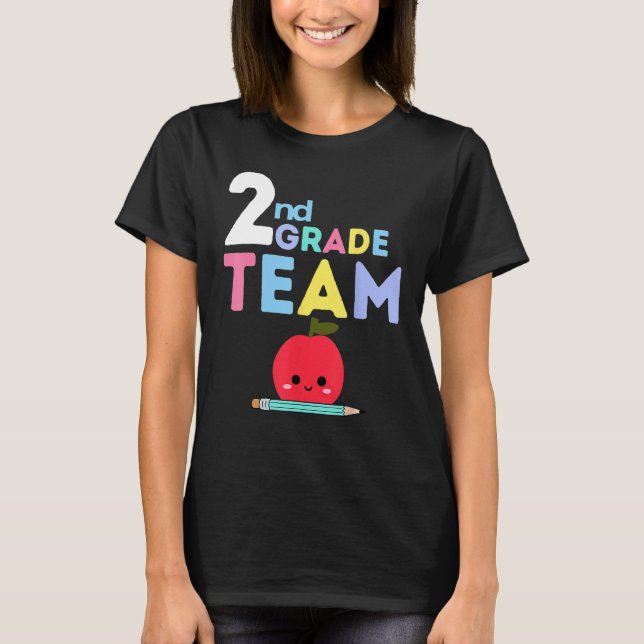 Camiseta 2nd Grade Team  Back To School Teacher Student Kid (Anverso)