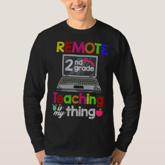 Camiseta 2nd Grade Virtual Teacher Remote Learning