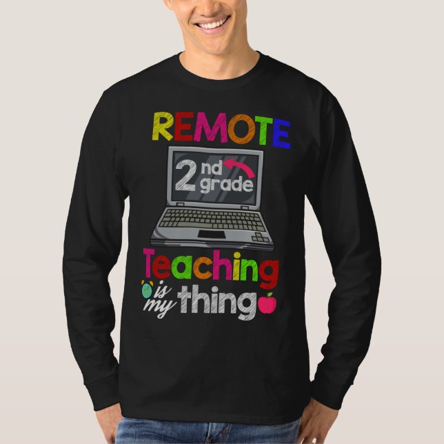 Camiseta 2nd Grade Virtual Teacher Remote Learning (Anverso)
