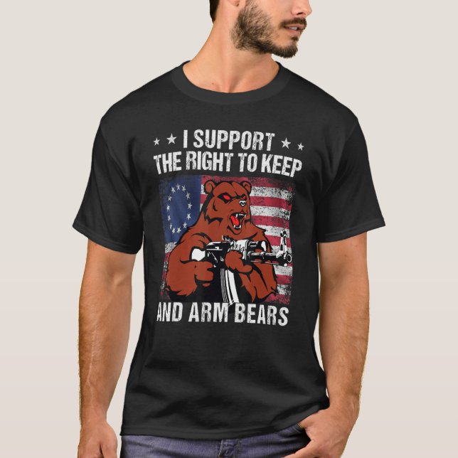 Camiseta 2nd I Support The Right To Keep And Arm Bears (Anverso)
