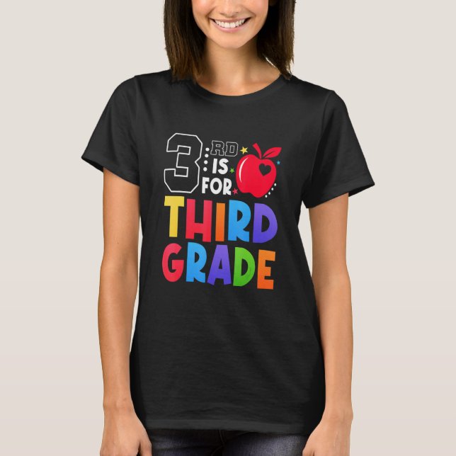 Camiseta 2nd Is For Second Grade Teacher First Day Of Schoo (Anverso)