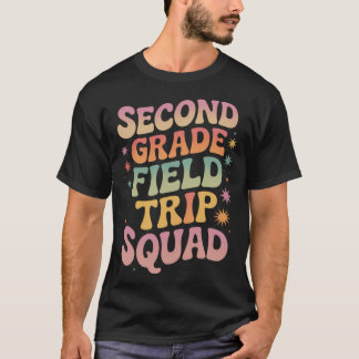 Camiseta 2nd Second Grade Fieldrip Squadeacher Students Mat