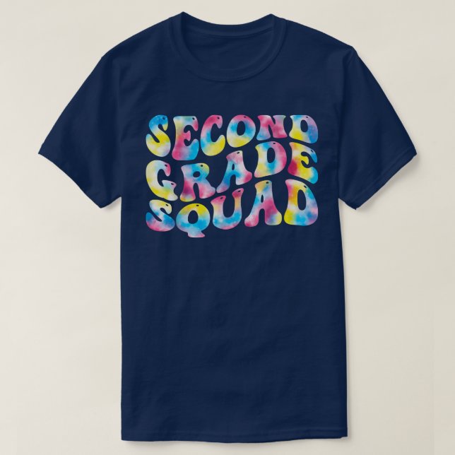 Camiseta 2nd second grade squad teacher Back To School Retr (Diseño del anverso)