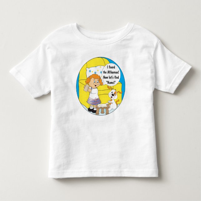 Camiseta 2T-6T del niño de la Pascua (chica/perro) (Anverso)