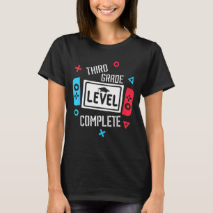 Camiseta 3º Graduado Nivel de Grado Videojuegos Completos B