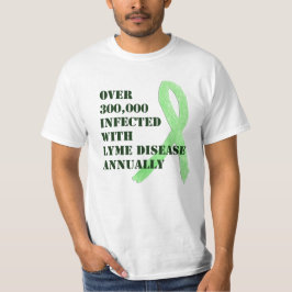 Camiseta 300.000 Infectados con Enfermedad de Lyme Anualmen