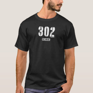 Camiseta 302 Delaware Rough Stencil Design Premium