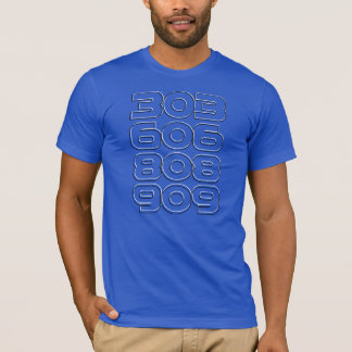 Camiseta 303 606 808 909 - Esbozo
