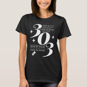 Camiseta 303 Bauw Ba Bauw El Sonido De La Sinopsis Analógic