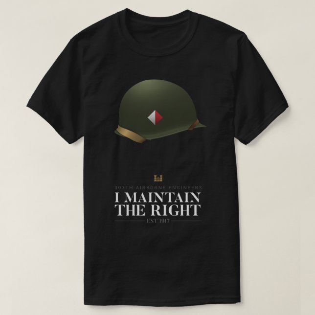 Camiseta 307º Batallón De Ingenieros Aéreos - Mantengo El (Diseño del anverso)