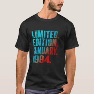 Camiseta 30.ª cosecha 1994 Enero 30 Años Hombres Mujeres
