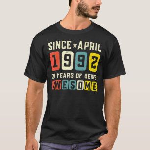 Camiseta 30.ª festividad desde la cosecha de abril de 1992