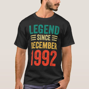 Camiseta 30.ª leyenda de cumpleaños desde diciembre de 1992