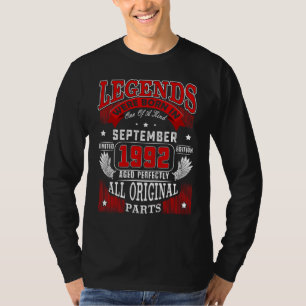 Camiseta 30.ª Leyenda De Cumpleaños Nacida En Septiembre De