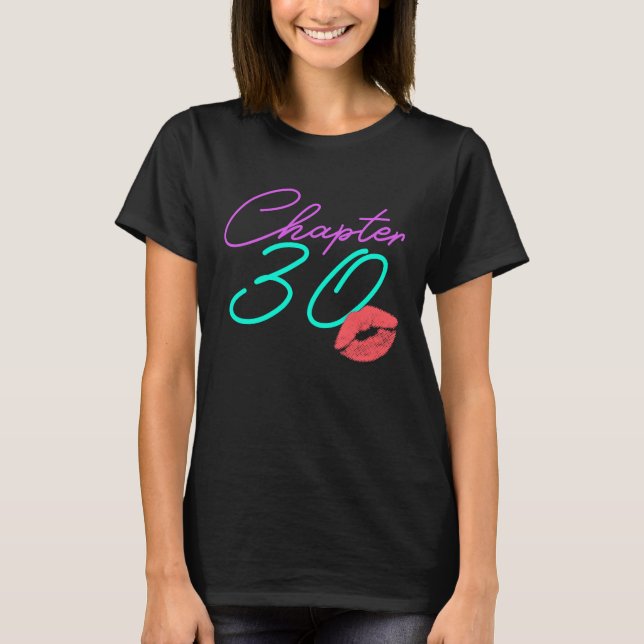 Camiseta 30.ª Nacida Mujer Rosa (Anverso)