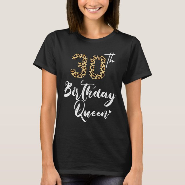Camiseta 30.ª reina de cumpleaños | 30.ª CELEBRACIÓN DE CUM (Anverso)