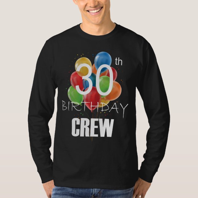 Camiseta 30.ª tripulación de cumpleaños 30 tripulantes Fies (Anverso)