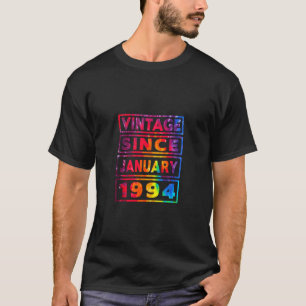 Camiseta 30.ª Vintage de decoración de tintes de cumpleaños