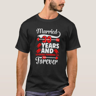 Camiseta 30.º Aniversario De Ideas De Aniversario Boda