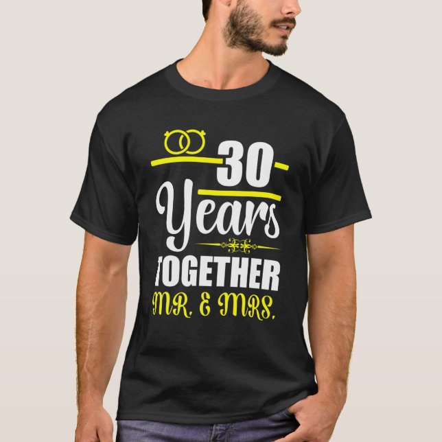 Camiseta 30.º Aniversario De Ideas De Aniversario Boda (Anverso)