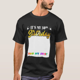 Camiseta 30.º cumpleaños es mi libro de Rótulos de cumpleañ