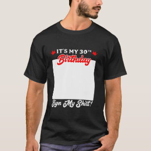 Camiseta 30.º cumpleaños es mi libro de Rótulos de cumpleañ