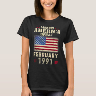Camiseta 30.º cumpleaños haciendo grande a Estados Unidos d