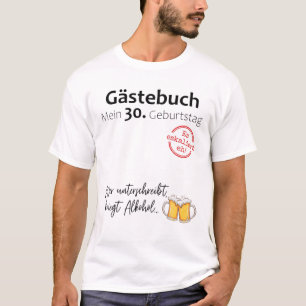 Camiseta 30.º Cumpleaños Mujer Divertida Fiesta Libro De In