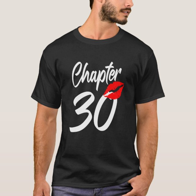 Camiseta 30.º feliz cumpleaños labios Chica Capítulo 30 año (Anverso)