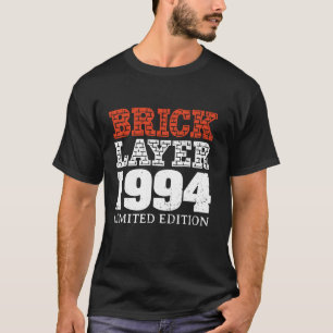 Camiseta 30.º Fiesta de cumpleaños Bricklayer Master Builde