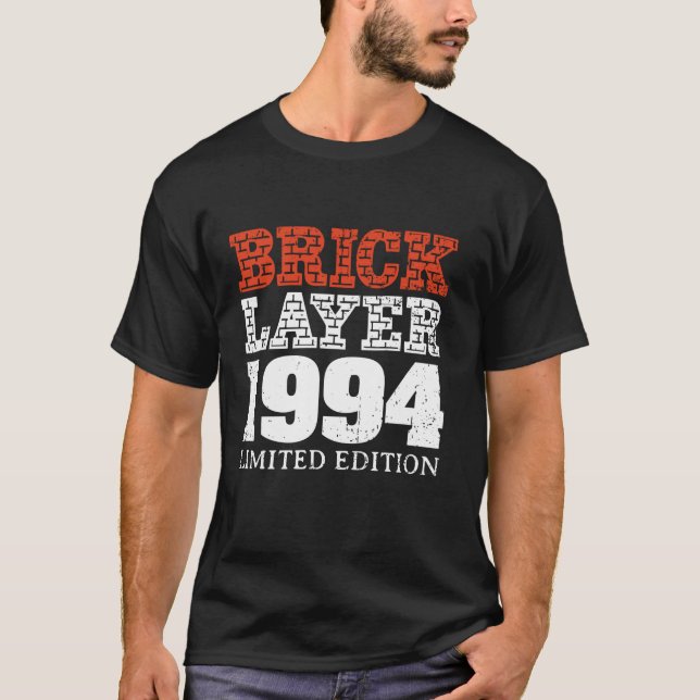 Camiseta 30.º Fiesta de cumpleaños Bricklayer Master Builde (Anverso)