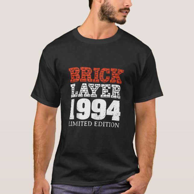 Camiseta 30.º Fiesta de cumpleaños Bricklayer Master Builde (Anverso)