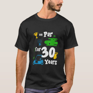 Camiseta 30.º Fiesta de cumpleaños Tema del deporte de golf