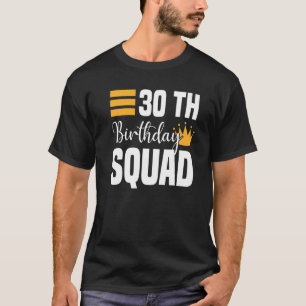 Camiseta 30.º grupo familiar Bday, Fiesta del Cuadrado de C