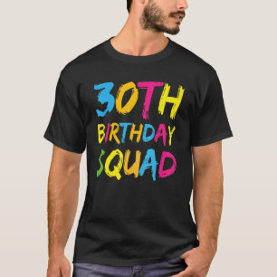 Camiseta 30.º grupo familiar Bday, Fiesta del Cuadrado de C