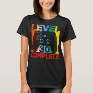 Camiseta 30.º Nacimiento Hombres Boy Gamer Nivel 30 Complet