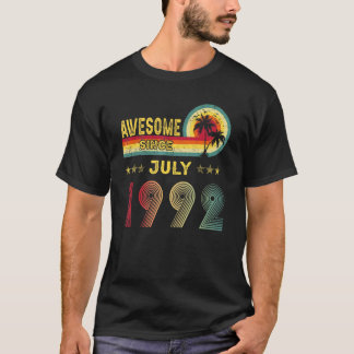 Camiseta 30.º regalo de cumpleaños increíble desde julio de