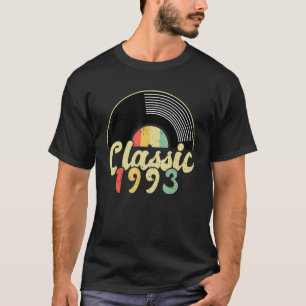 Camiseta 30.º registro de vinilo clásico de diseño de cumpl