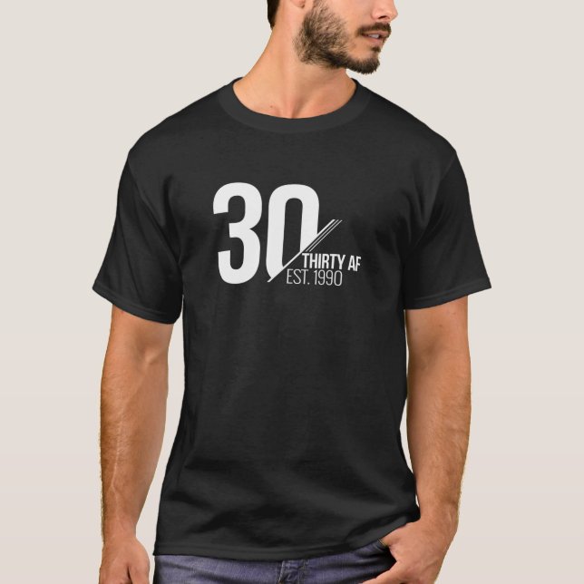 Camiseta 30 AF EST. 1990 Feliz Regalo De Cumpleaños 30 (Anverso)