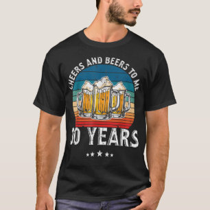 Camiseta 30 años 30 cumpleaños Tema de la cerveza beber alc