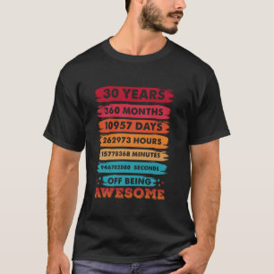 Camiseta 30 años 360 meses de ser una cosecha impresionante